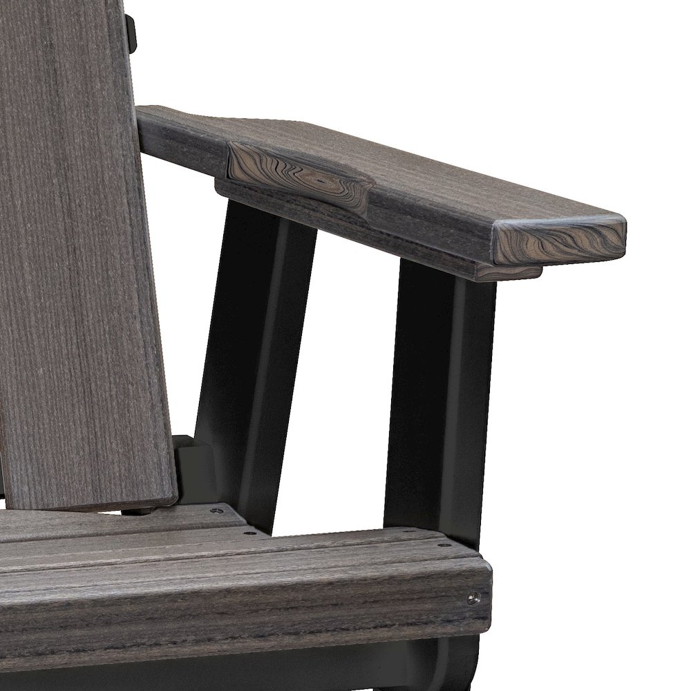 Brandon Swivel Glider in Coastal Gray on a Black Base