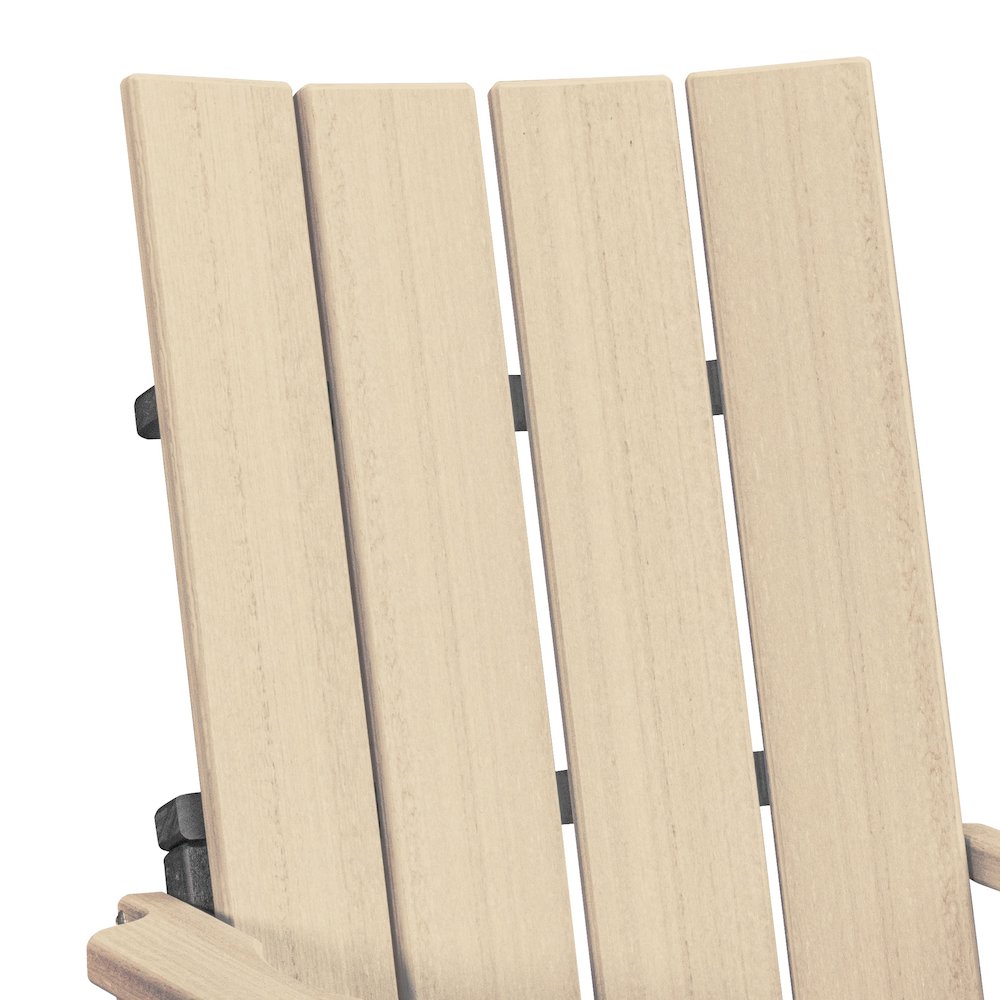 Brandon Swivel Glider in Weatherwood on a Black Base