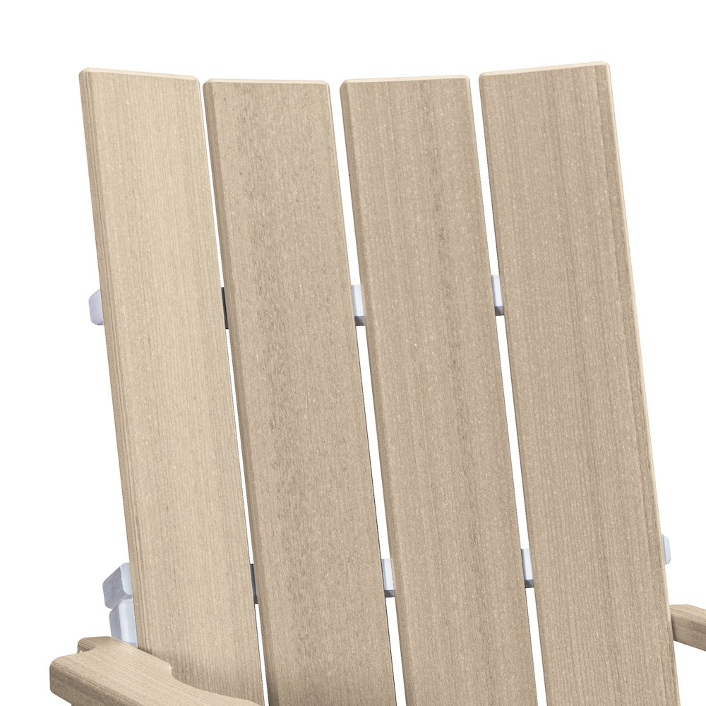 Brandon Swivel Glider in Weatherwood on a White Base