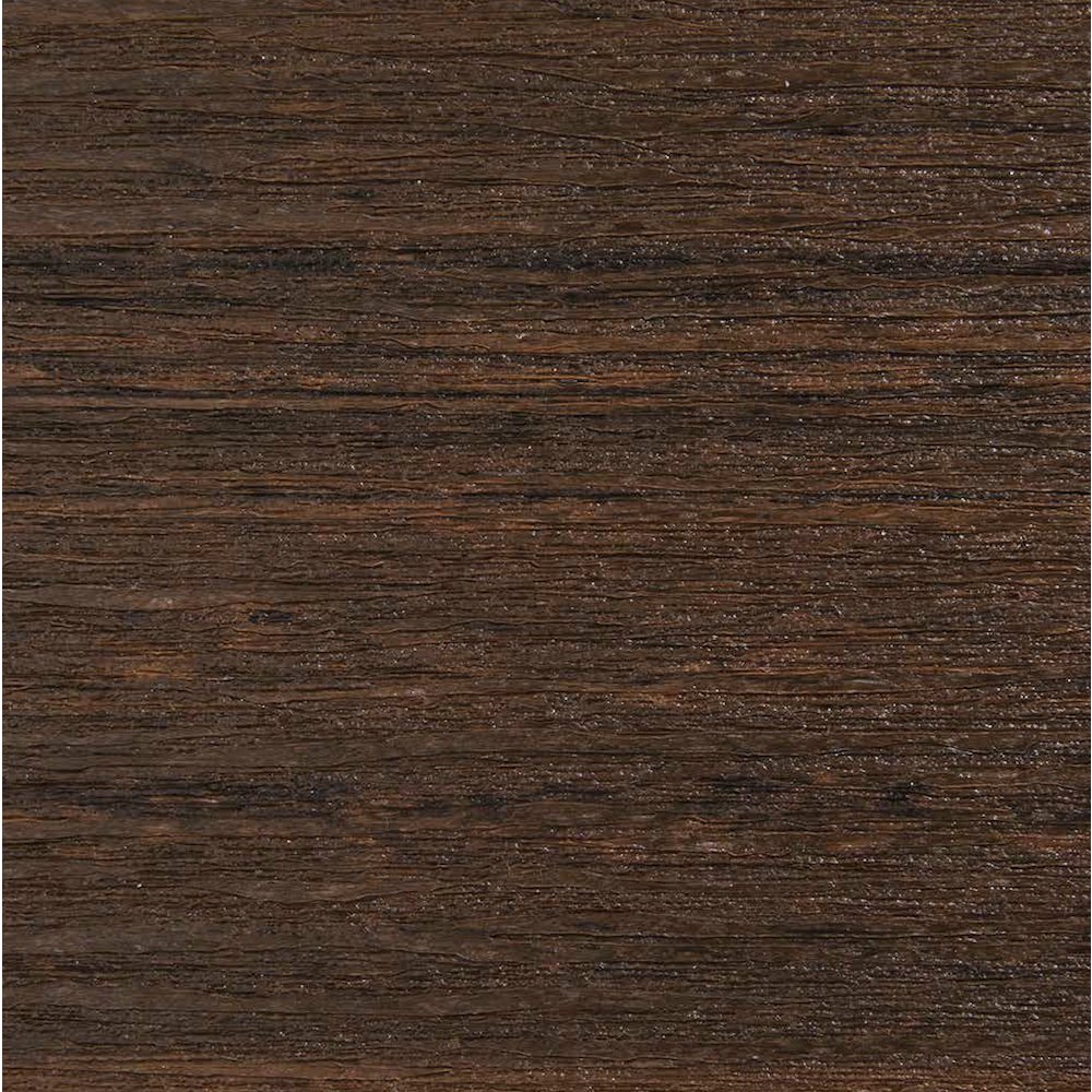 Fan Back Swivel Glider in Brazilian Walnut on a Black Base