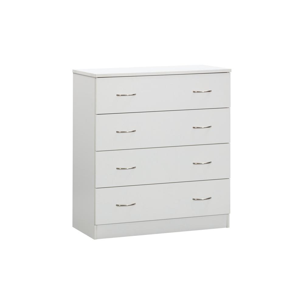 Four Drawer Chest in White