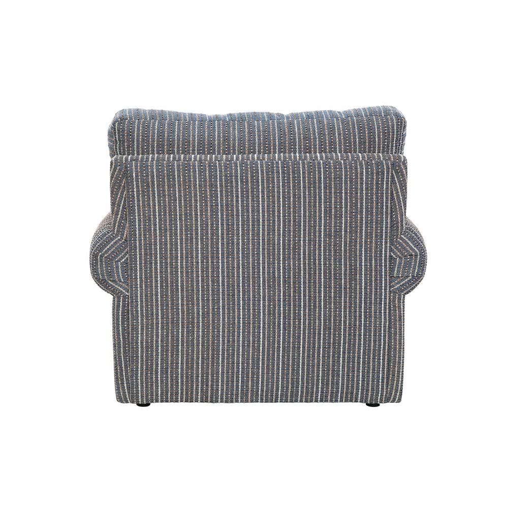 American Furniture Classics Upholstered Chair in Blue Striped Fabric