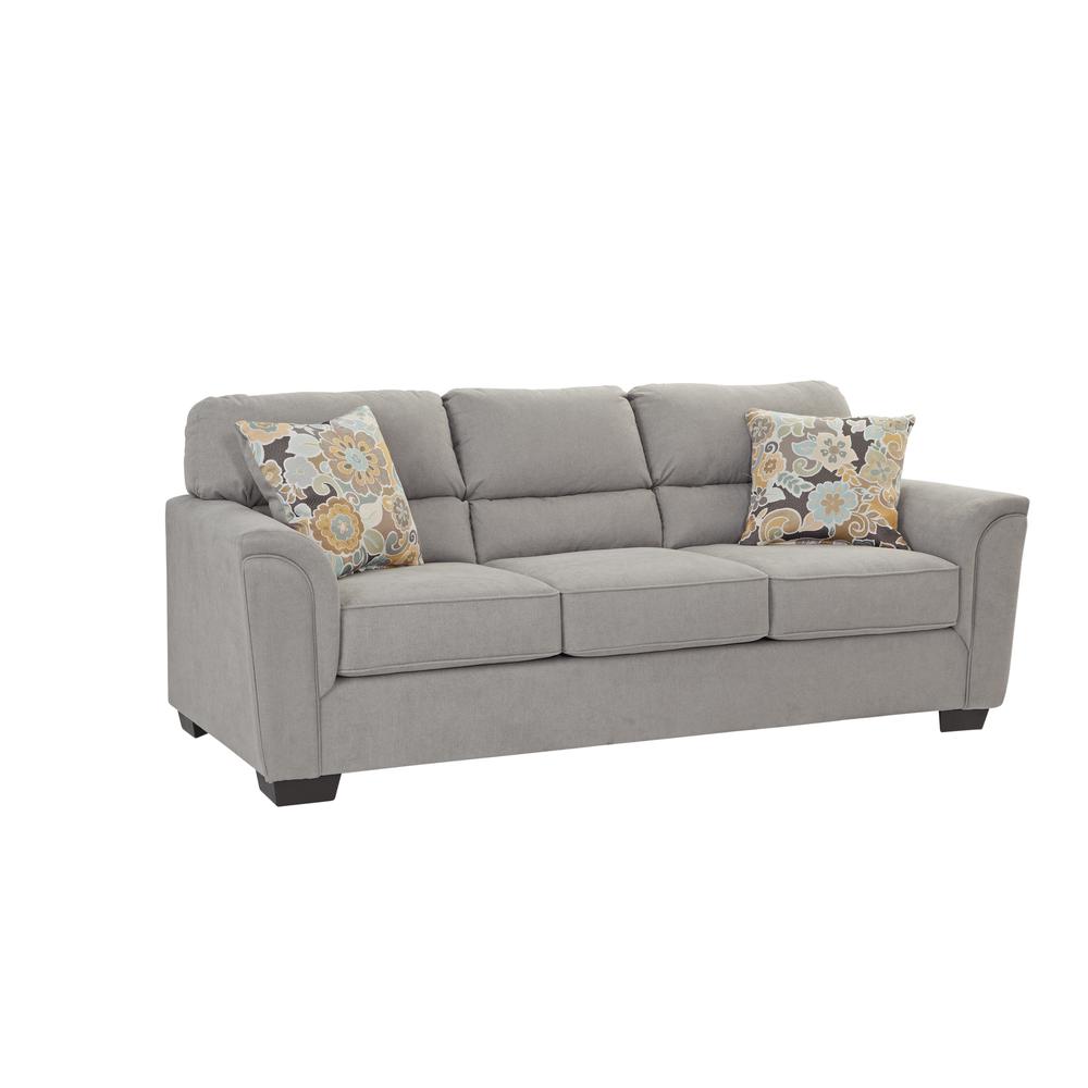 Flared Arm Miranda Sofa with Two Pillows