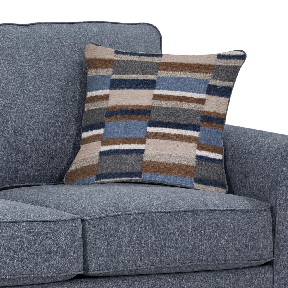 Eureka Rolled Arm Loveseat with Two Pillows