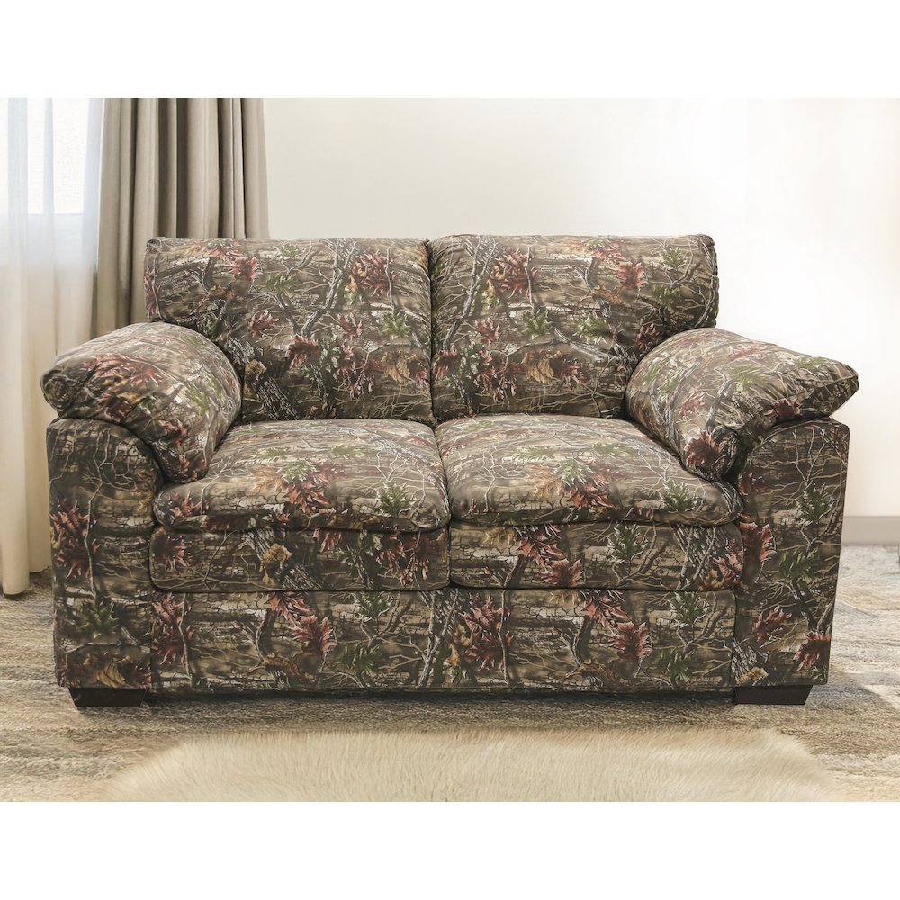Loveseat in Superflauge Camo Fabric