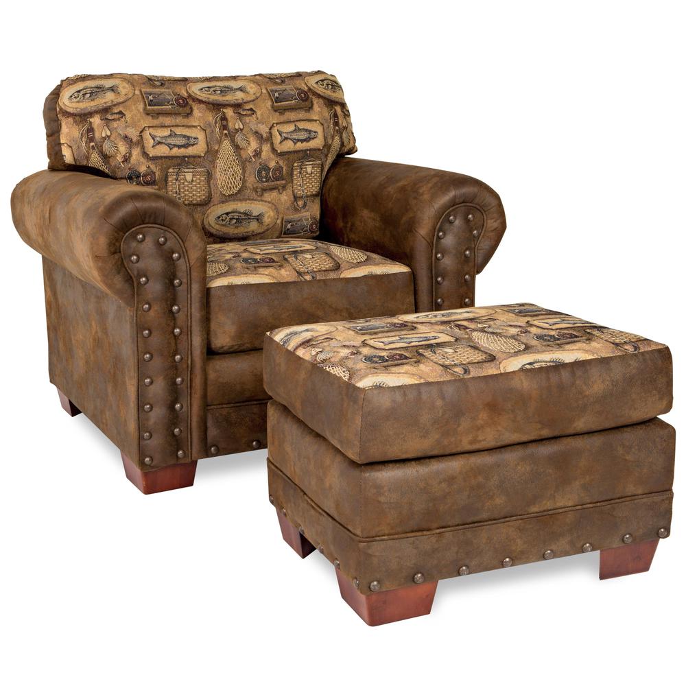 River Bend Arm Chair with Matching Ottoman