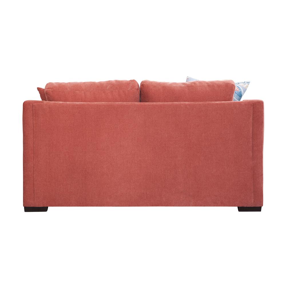 Classic Paprika Loveseat with Three Pillows