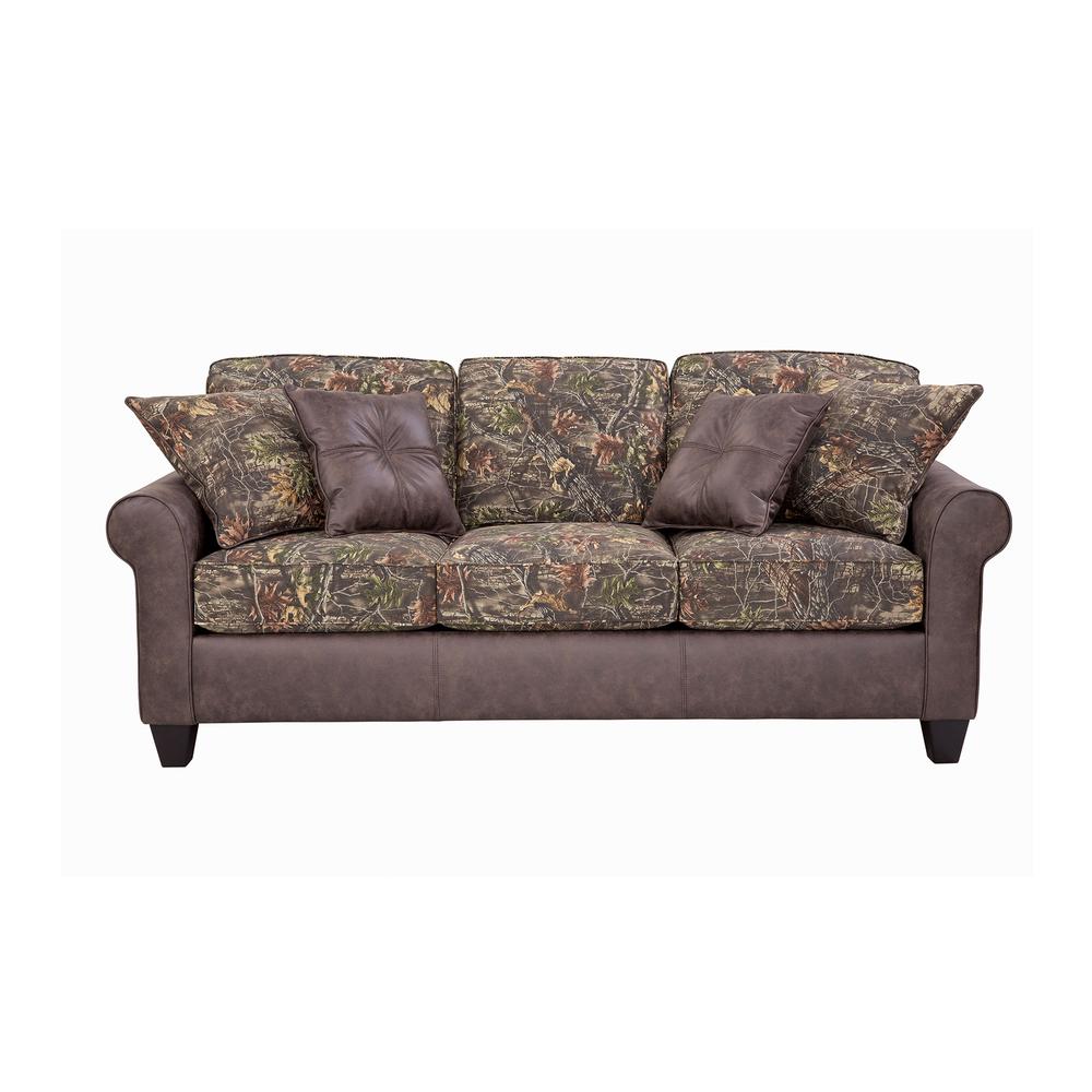 American Furniture Classics Maumelle Model 8-010-A330V14 Sofa with Four Decorative Throw Pillows