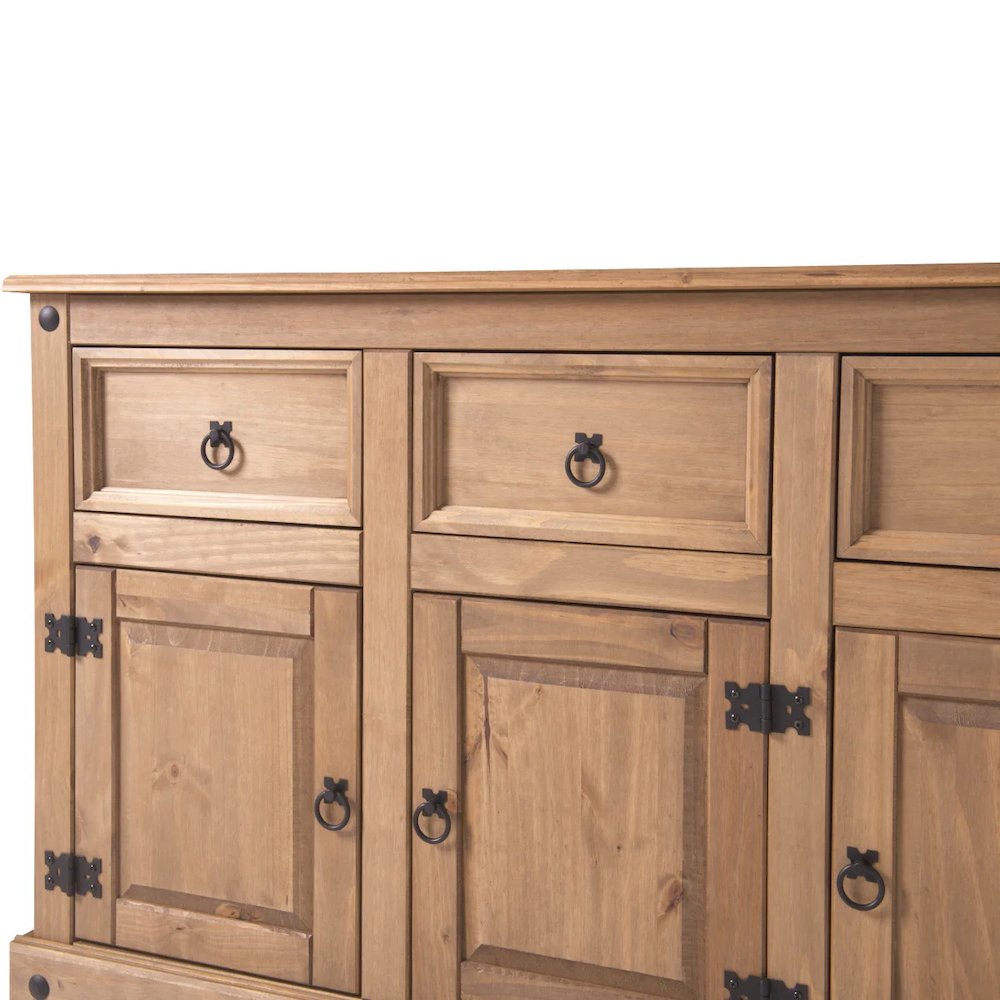 Wood Buffet Sideboard in Corona Brown