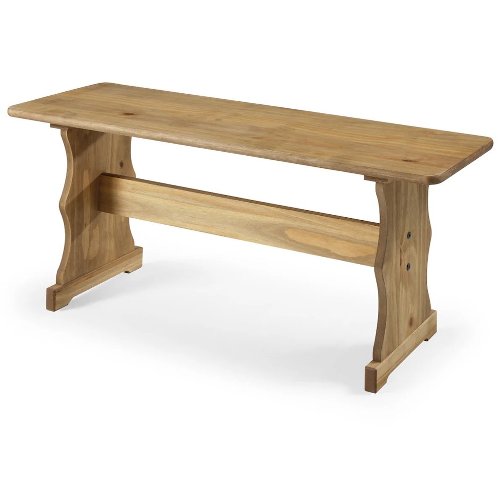 Solid Pine Corner Dining Booth in Corona Brown