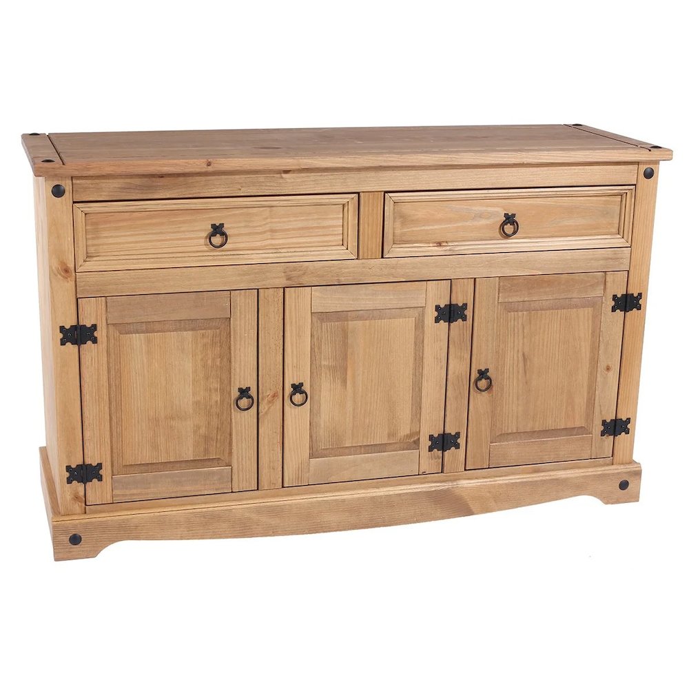 Wood Buffet Sideboard in Corona Brown