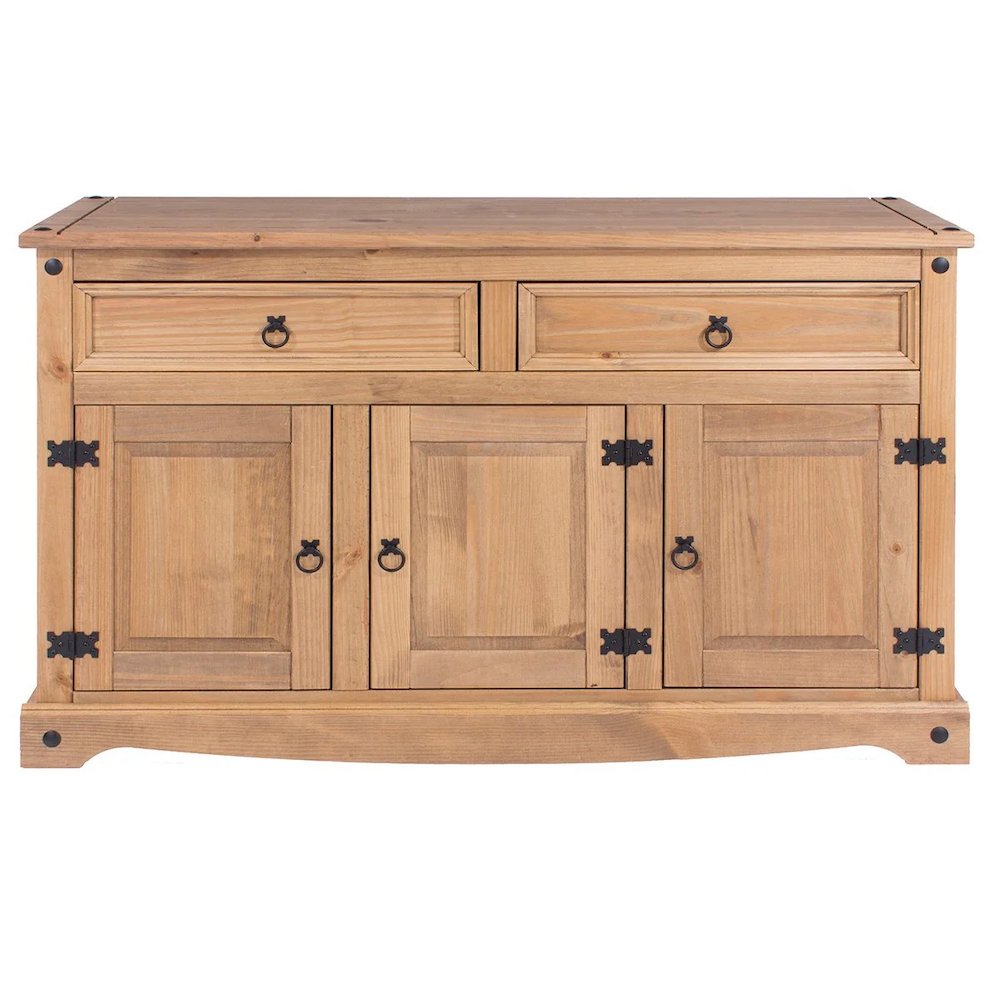 Wood Buffet Sideboard in Corona Brown