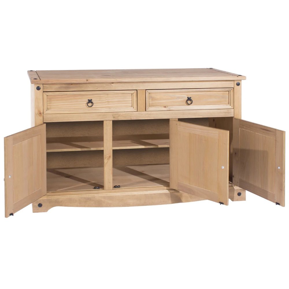 Wood Buffet Sideboard in Corona Brown