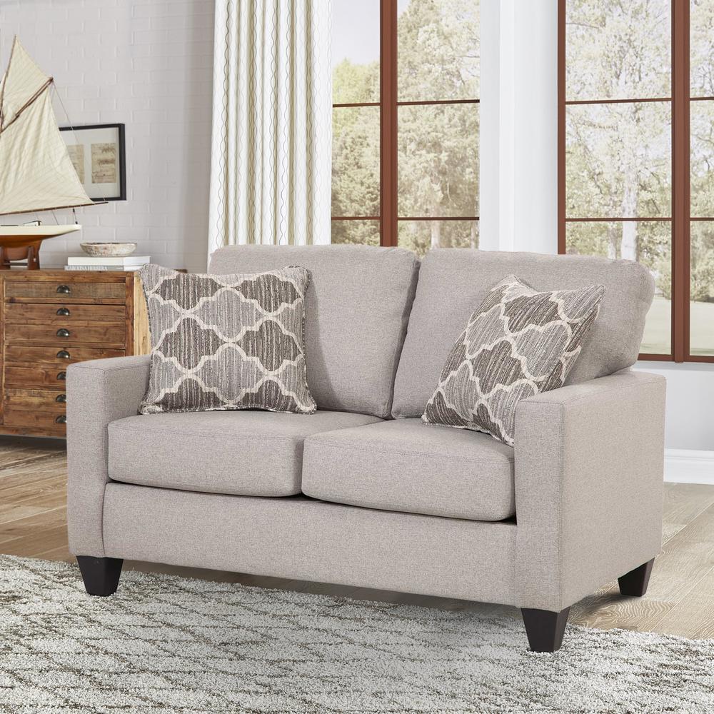 American Furniture Classics Loveseat with Two Accent Pillows