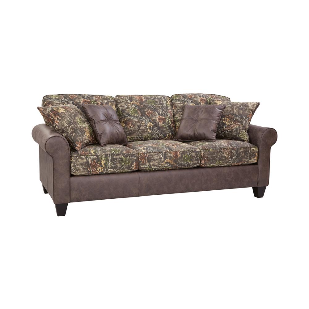 American Furniture Classics Maumelle Model 8-010-A330V14 Sofa with Four Decorative Throw Pillows