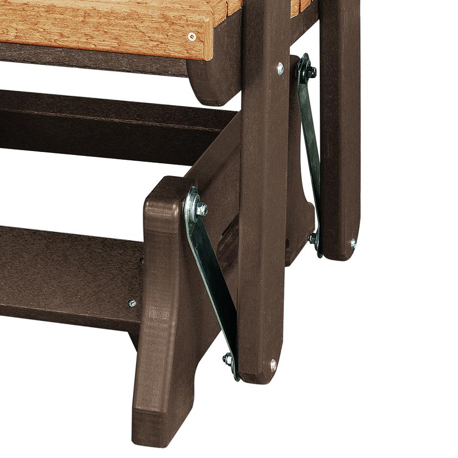 Fan Back Glider Made in the USA- Cedar