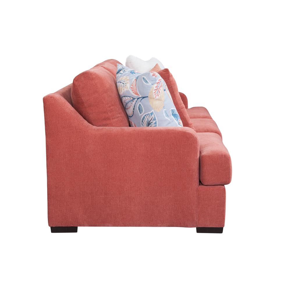 Classic Paprika Sofa with Five Pillows