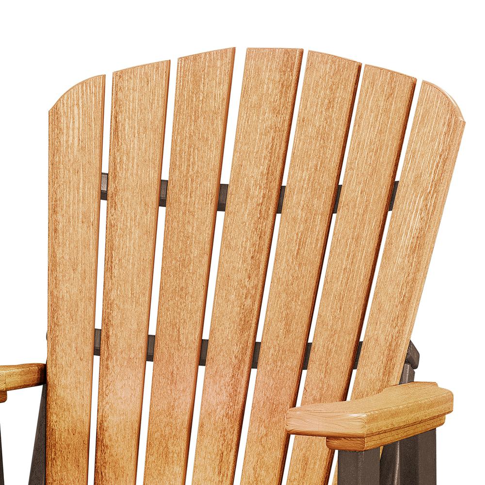 Fan Back Glider Made in the USA- Cedar