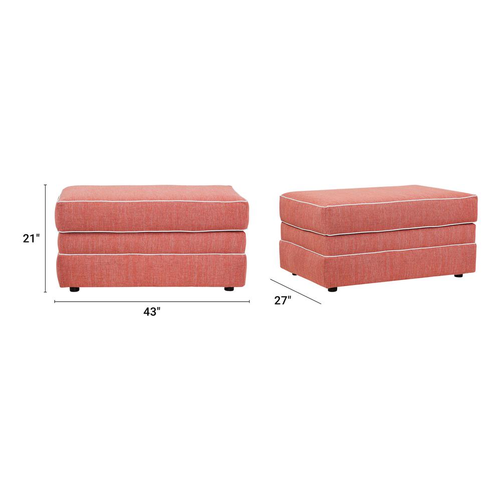 American Furniture Classics Coral Springs Model 8-080-S260C Upholstered Ottoman