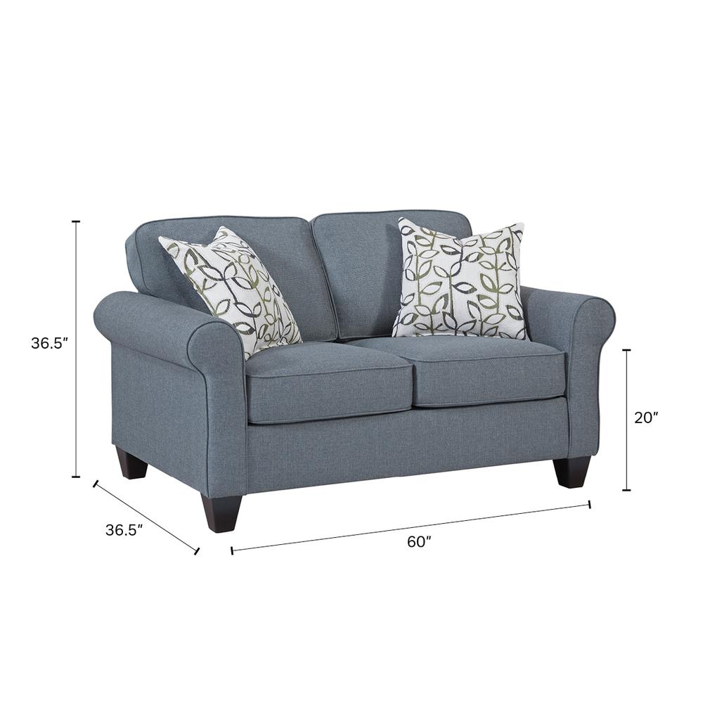 American Furniture Classics Loveseat and 2 Accent Pillows