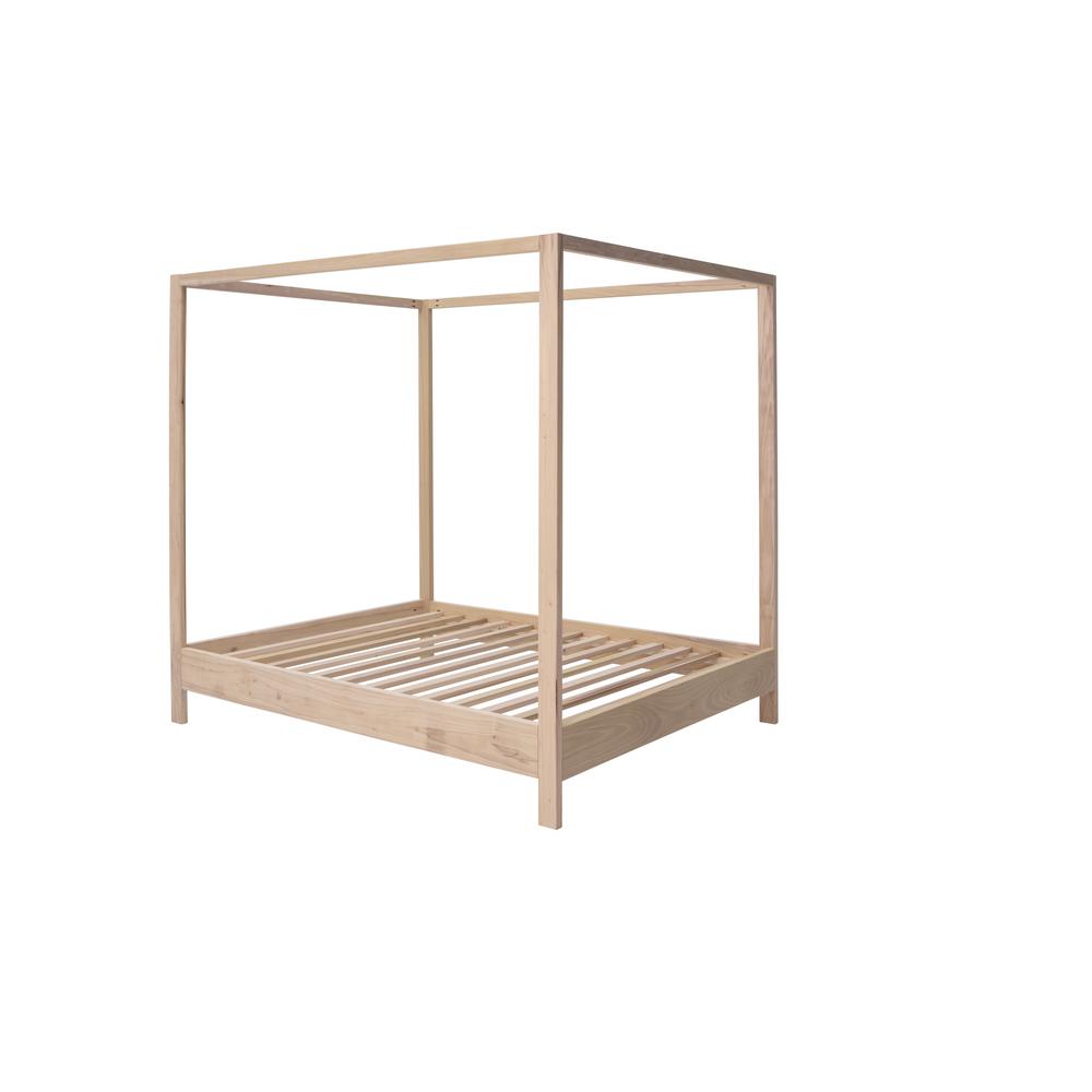 American Furniture Classics Queen Size Canopy Bed with Raised Platform