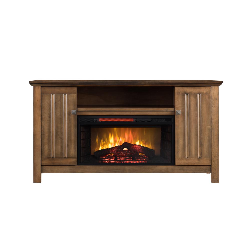 OS Home Model 5542 Infrared Electric Fireplace Media Console .