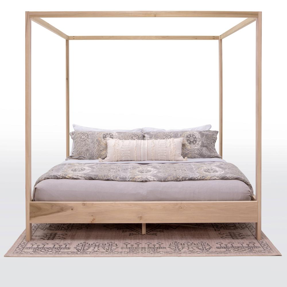 American Furniture Classics King Size Canopy Bed with Raised Platform