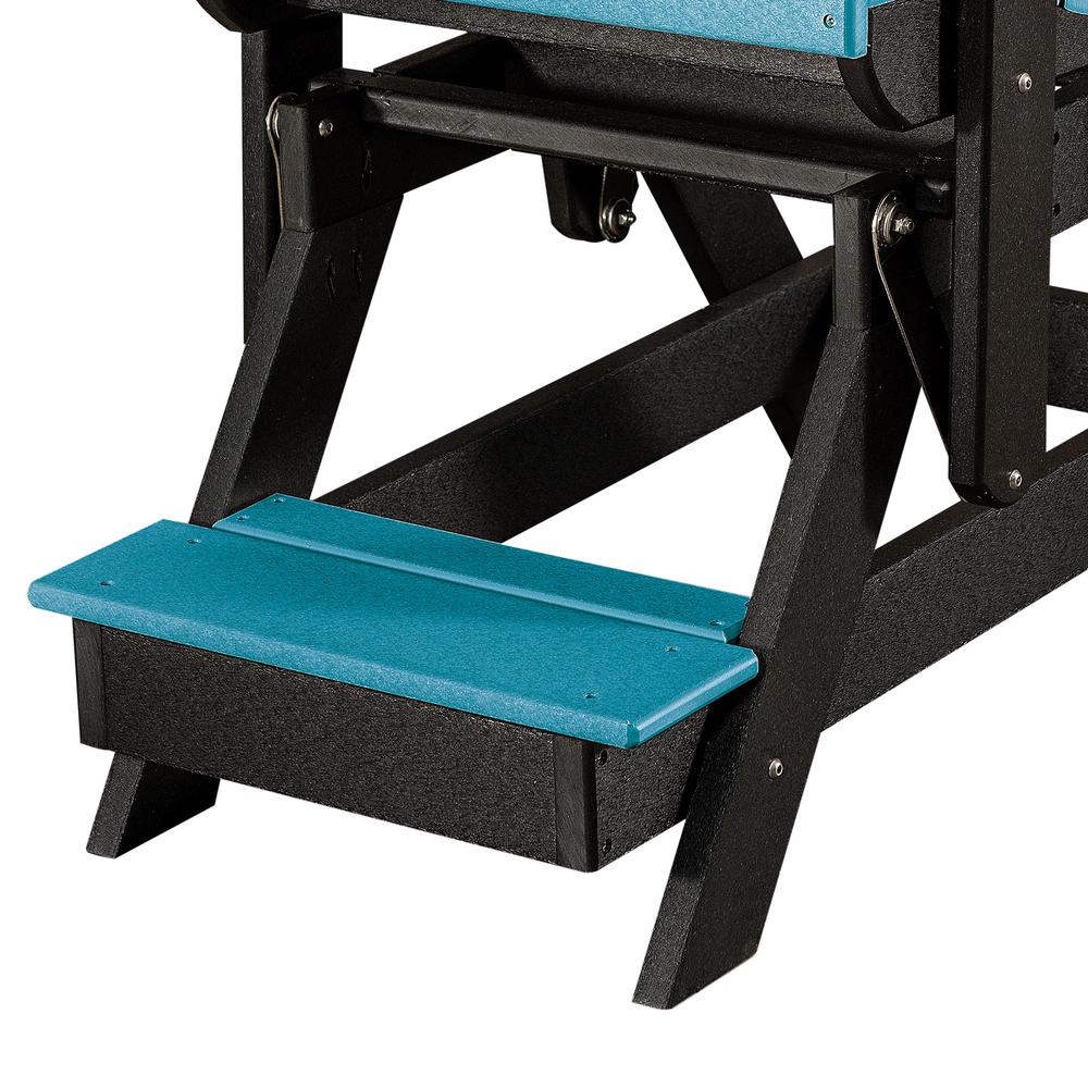 Fan Back Balcony Glider Made in the USA- Aruba