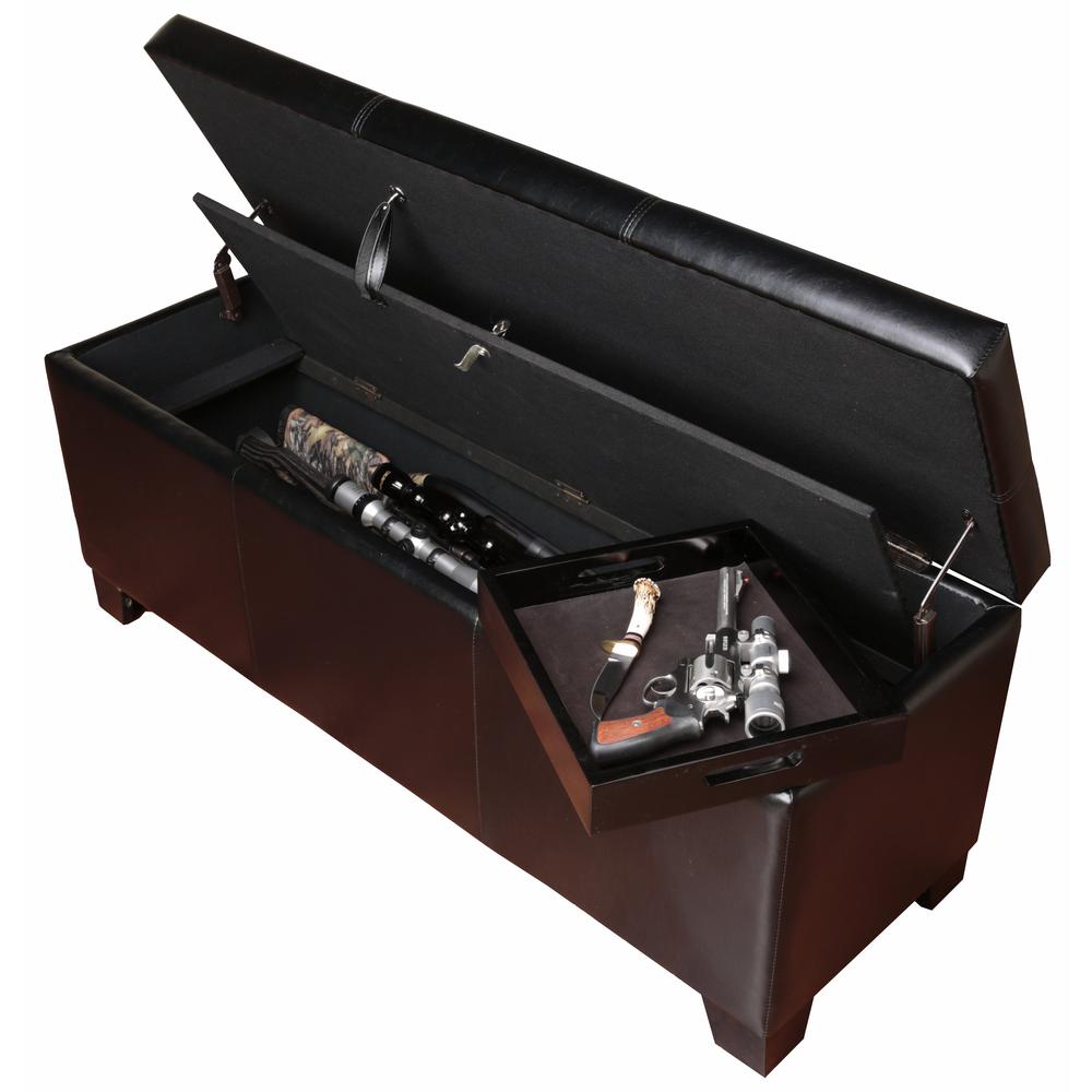 502 Gun Concealment Bench – dark brown