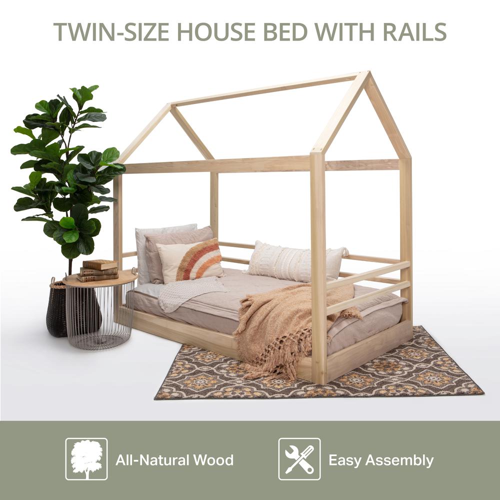 American Furniture Classics Twin Size House Bed on Raised Platform