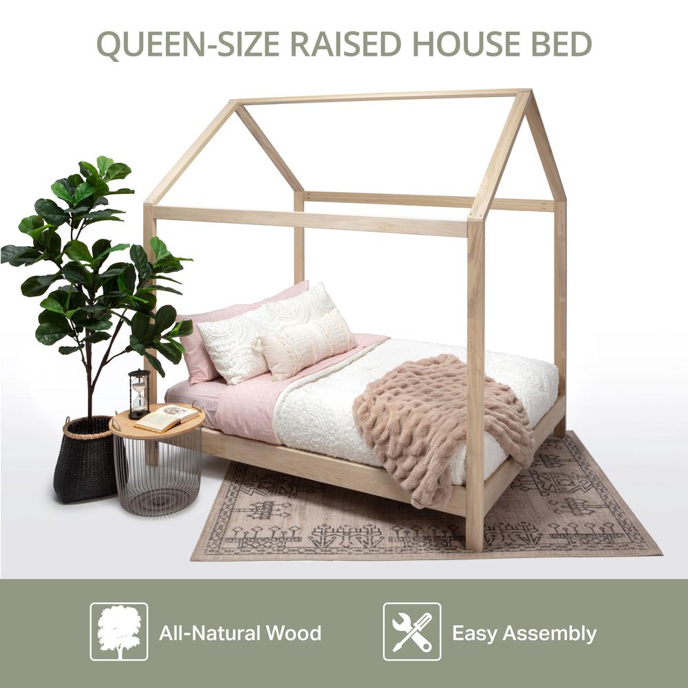 American Furniture Classics Queen Size House Bed with Raised Base