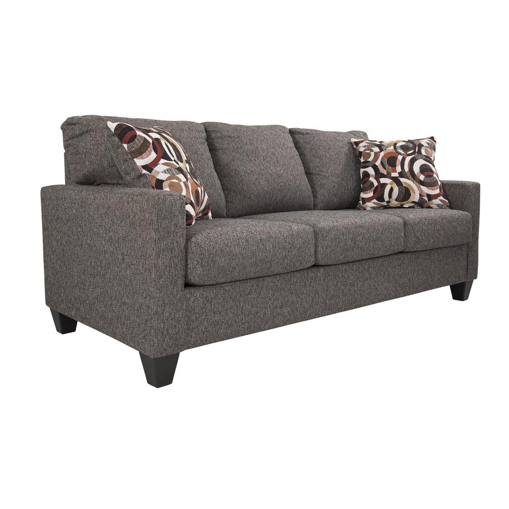 American Furniture Classics Apartment Sized Sofa with 2 Accent Pillows