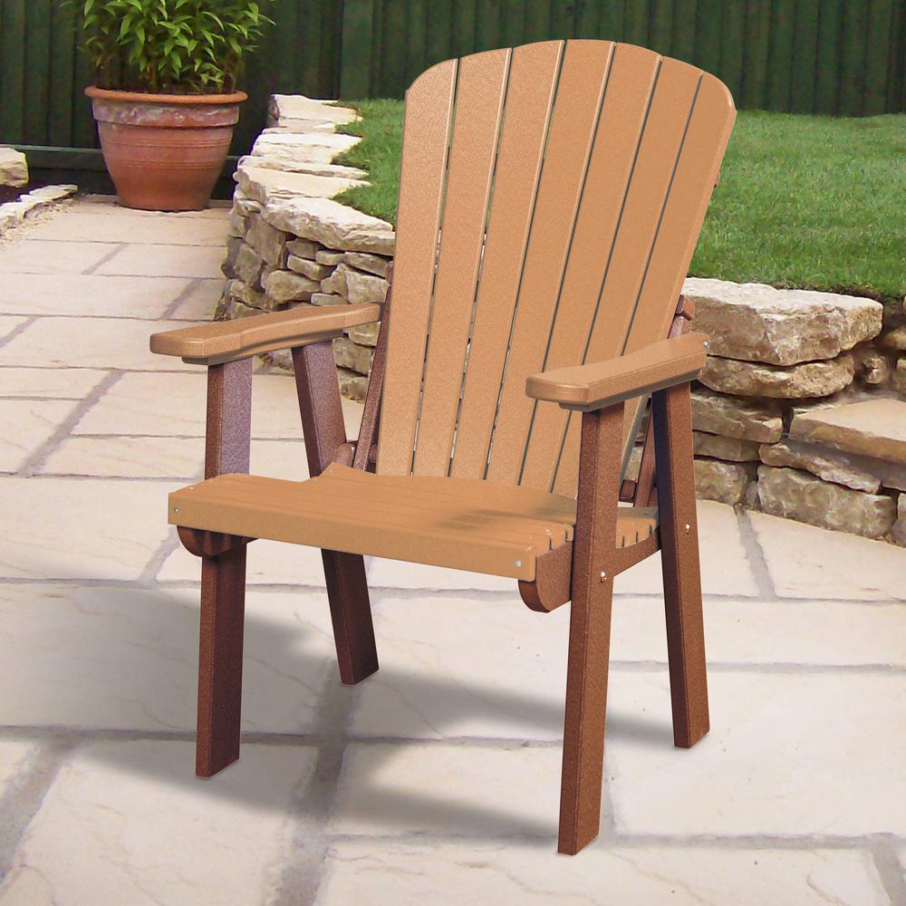 OS Home and Office Model 511CTB Fan Back Chair in Cedar with a Tudor Brown Base