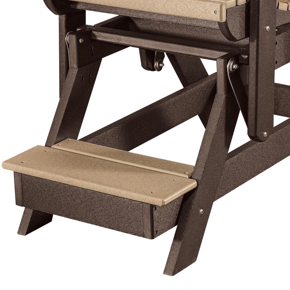 Fan Back Balcony Glider Made in the USA- Cedar