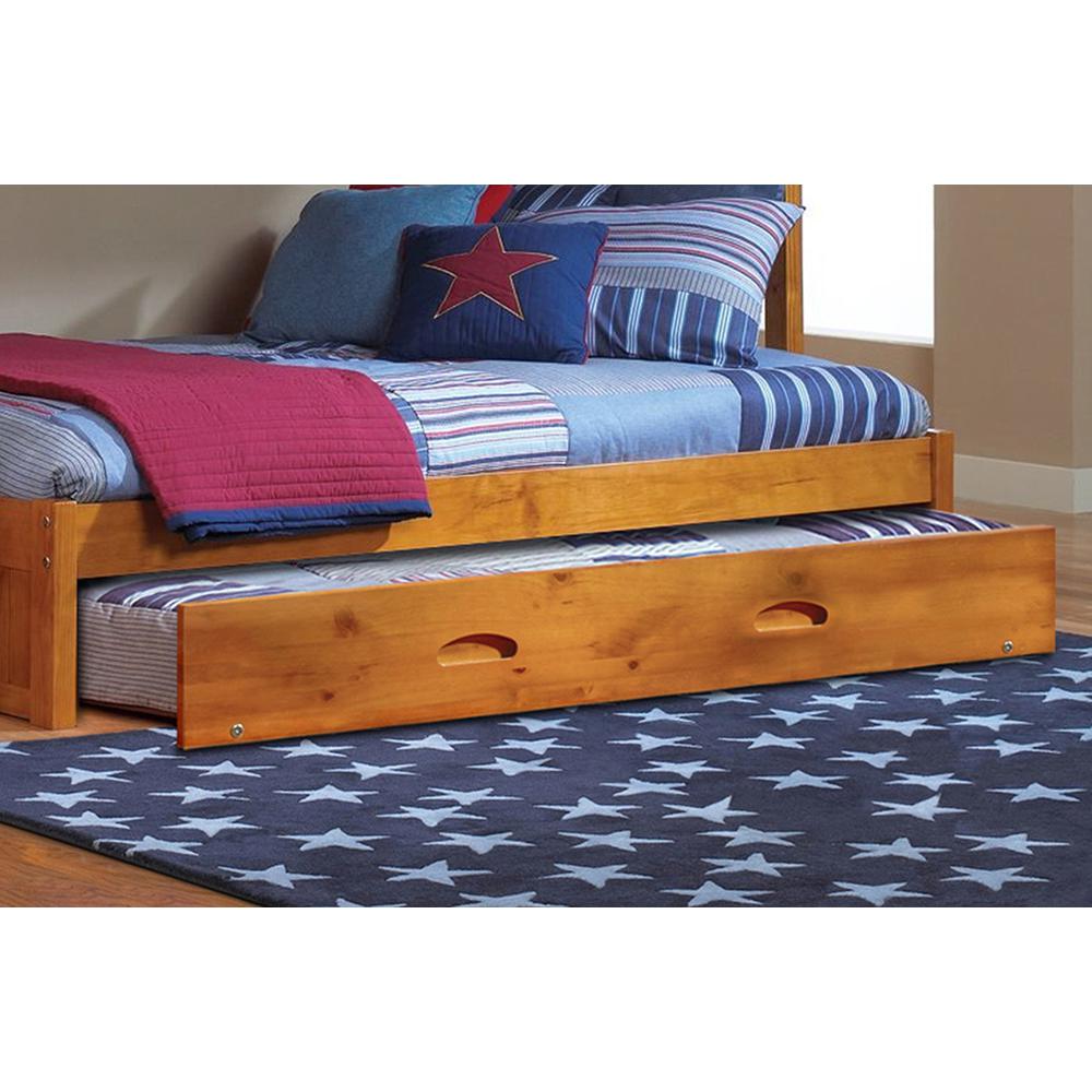 Mission Staircase Twin over Full Bunk Bed with Four Drawer Chest