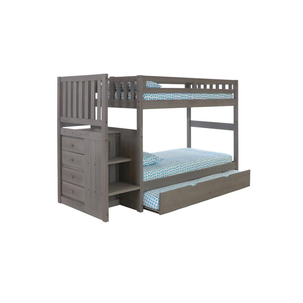 Twin Bunk Bed with Drawer Chest