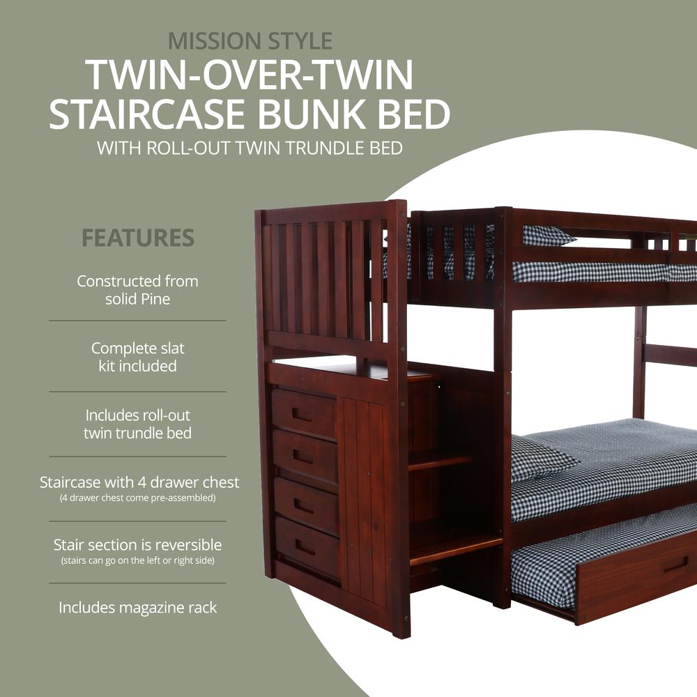 Twin Bunk Bed with Drawer Chest