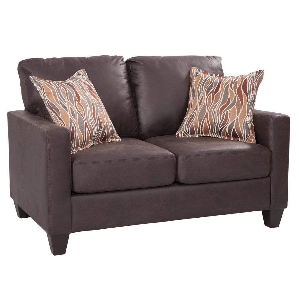 American Furniture Classics Loveseat with Two Accent Pillows