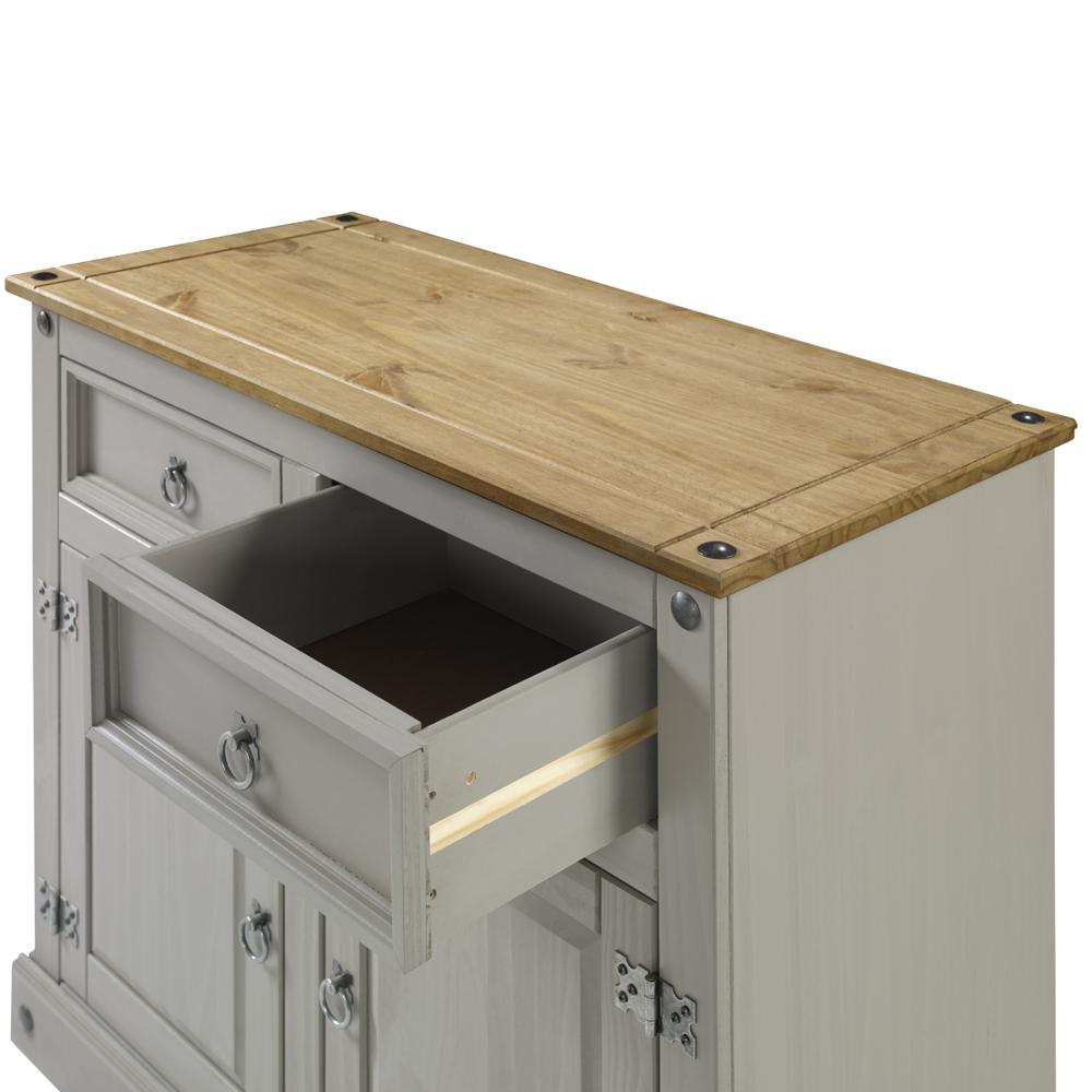 Model COG915 Cottage Series Wood Buffet Sideboard in Corona Gray