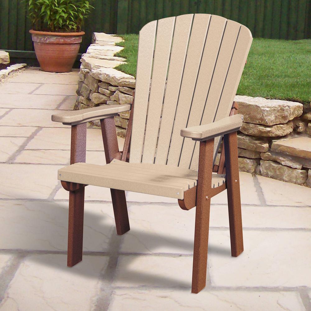 OS Home and Office Model 511WWTB Fan Back Chair in Weatherwood with a Tudor Brown Base