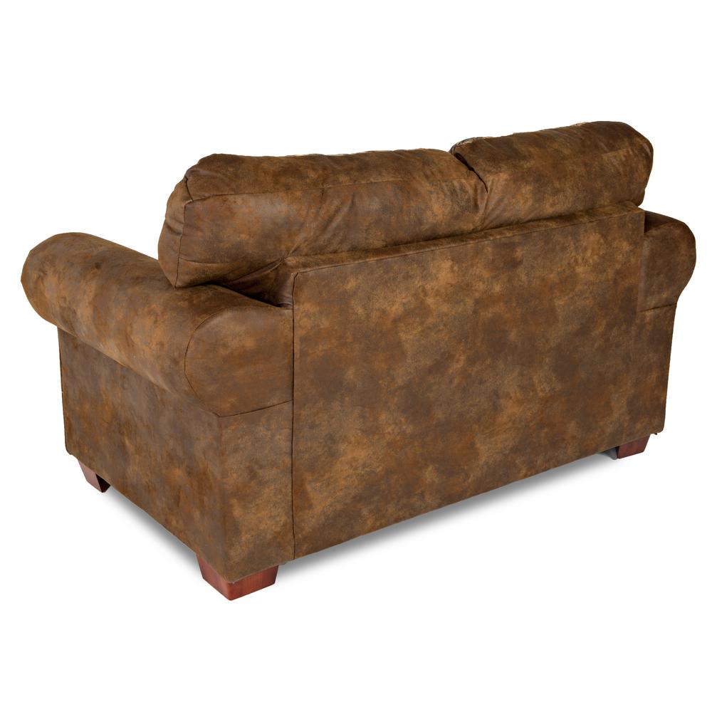 American Furniture Classics Model 8502-90 Deer Teal Lodge Tapestry Loveseat