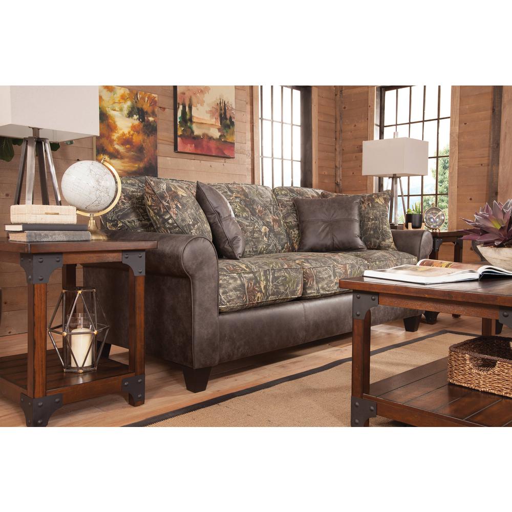 American Furniture Classics Maumelle Model 8-010-A330V14 Sofa with Four Decorative Throw Pillows