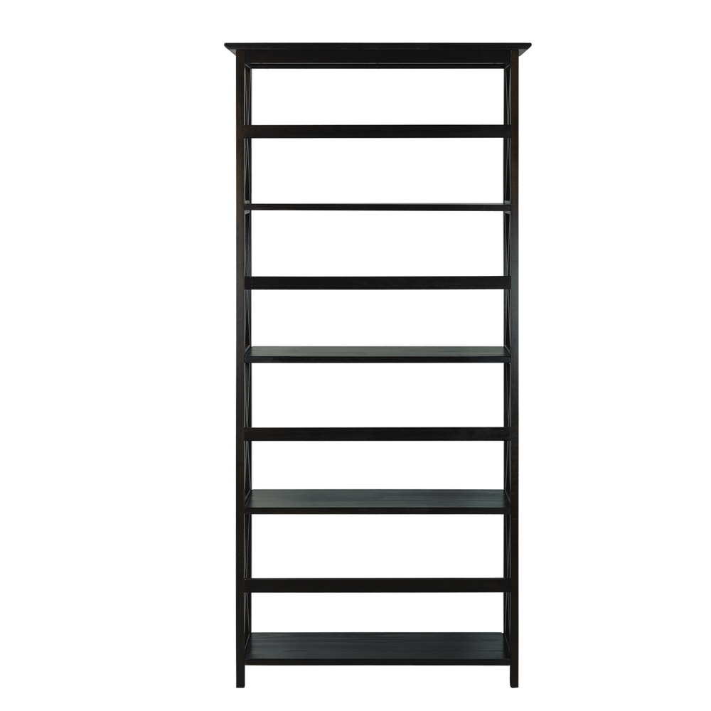 Montego 5-Shelf Bookcase-Espresso