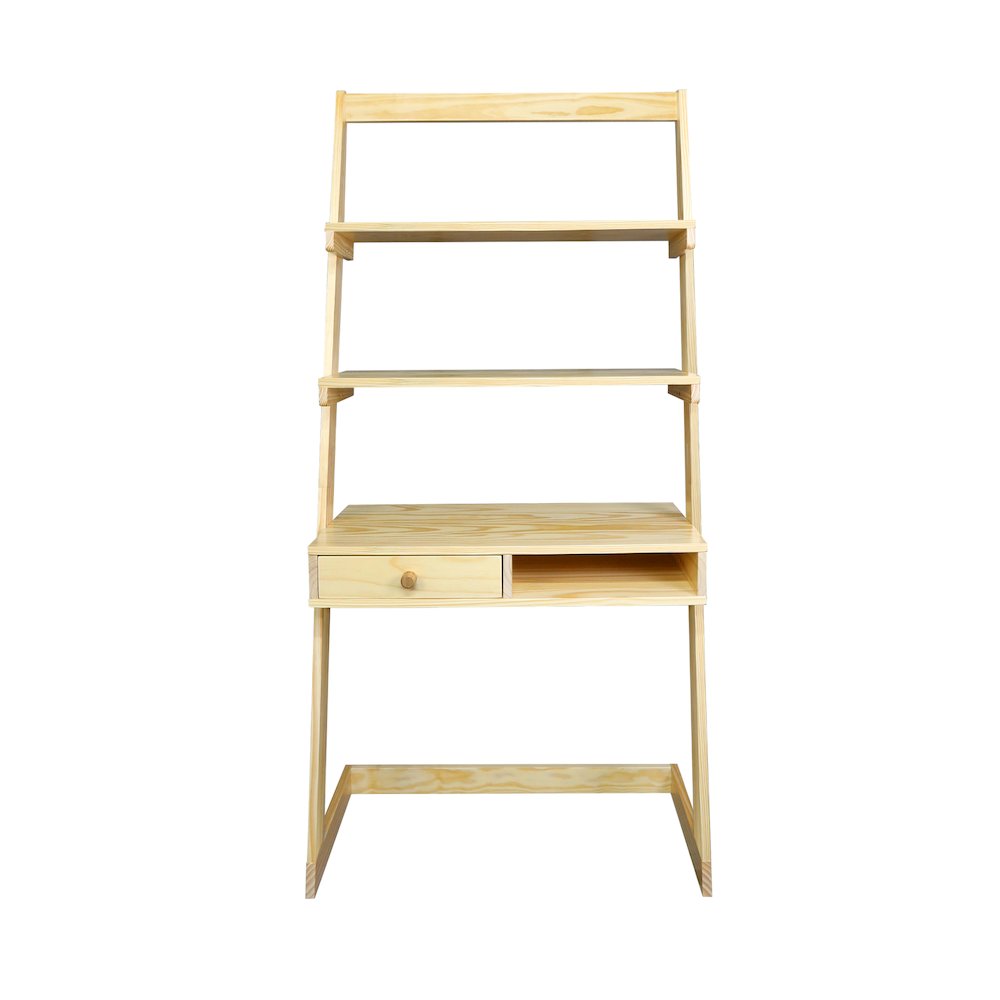 Freestanding Ladder Desk with Drawer