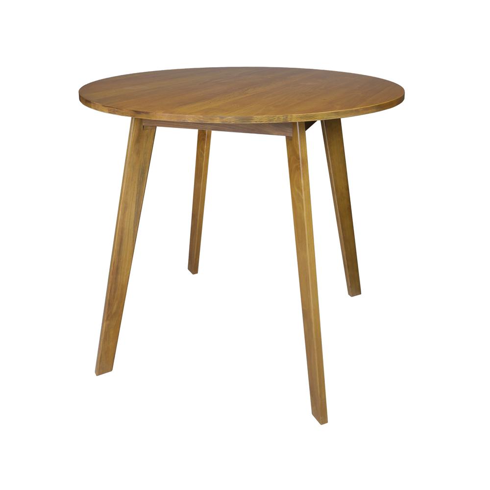 Genuine 36″ Round Dining Table with Solid American Gum – Harvest Gold