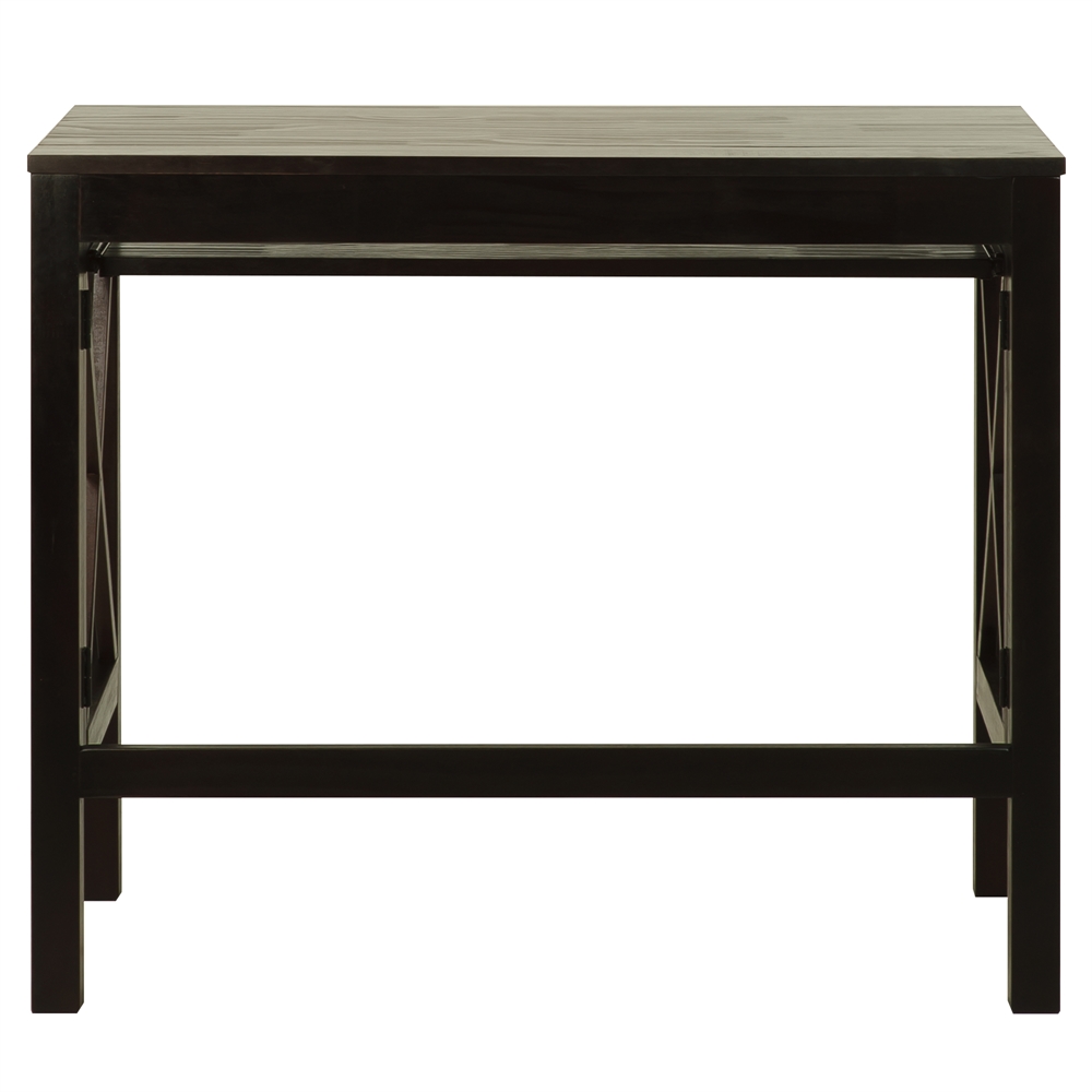 Montego Folding Desk with Pull-Out-Espresso