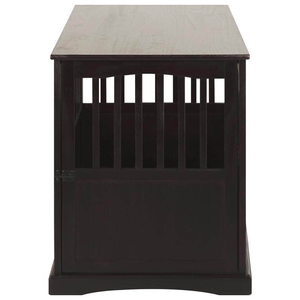 Pet Crate End Table-Espresso