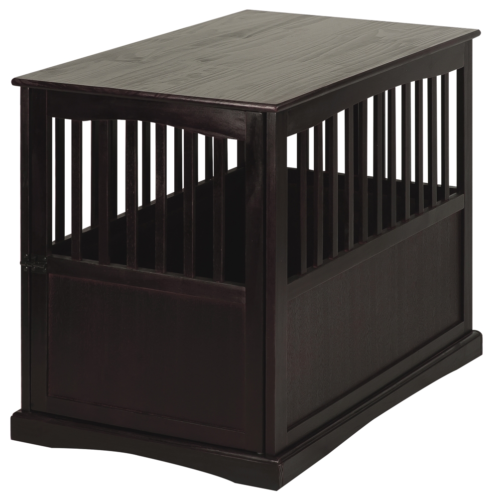 Pet Crate End Table-Espresso