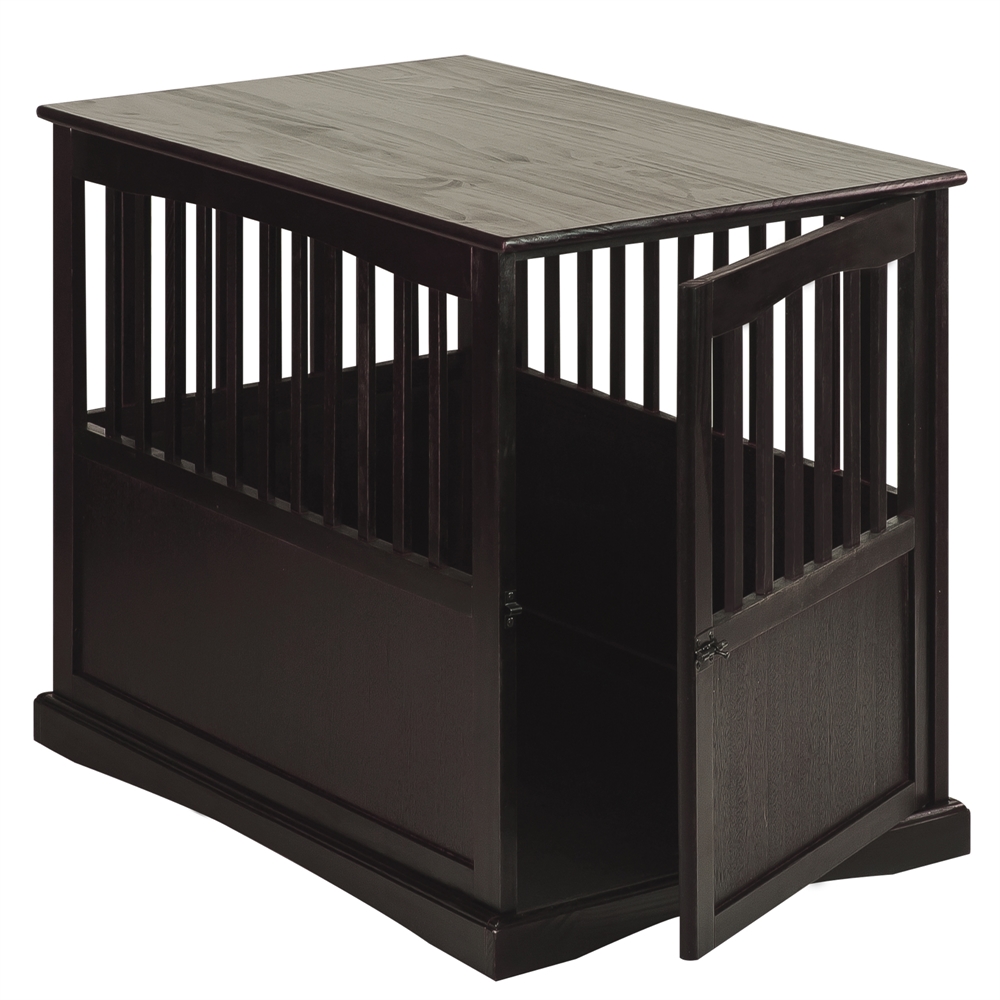Pet Crate End Table-Espresso