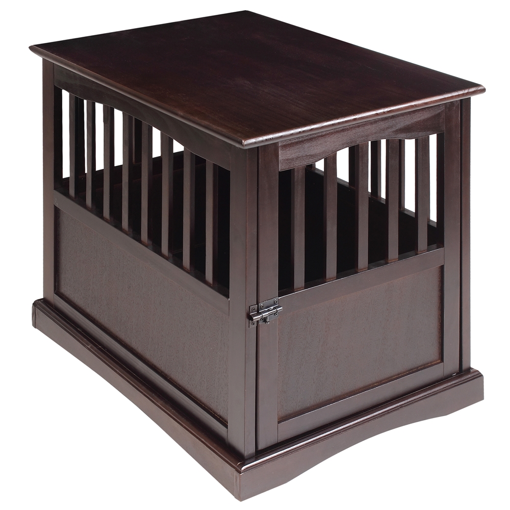 Pet Crate End Table-Espresso